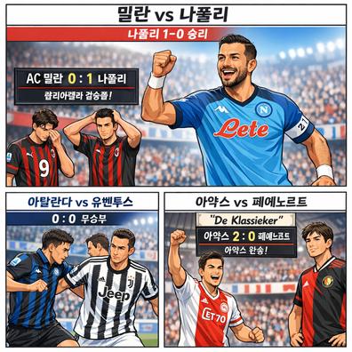 AC 밀란 나폴리에 0대1 석패 콸리아렐라 결승골아탈란